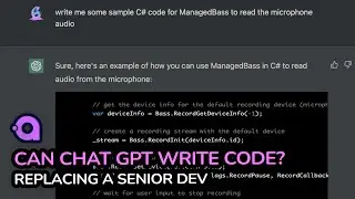 020. Avalonia UI - Can ChatGPT Write Our Audio Code?