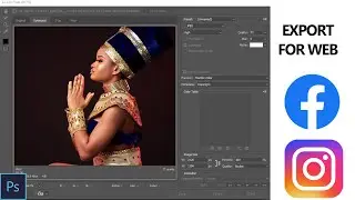 How to Save image in Photoshop | For Instagram and Facebook