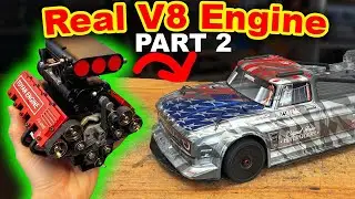 Real V8 Engine in Toy Car - part 2