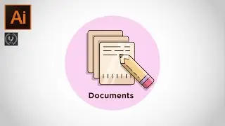 Adobe illustrator CC Tutorial - How to make Mobile App Document Icon Design