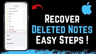 How to Recover Deleted Notes on an iPhone! [iPhone Notes Disappeared]