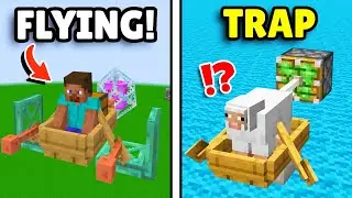 15 Secret Ways To Use Boats! [MINECRAFT]