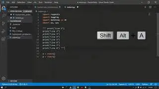 Comment Multiple lines in Visual Studio Code | Python | VSCode |  2021