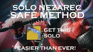 Solo Nezarec (Safe / No Heavy DPS Method) - Solar Hunter | Destiny 2 Into the Light