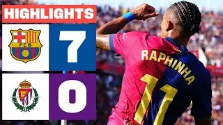 FC BARCELONA 7 - 0 REAL VALLADOLID CF | RESUMEN LALIGA EA SPORTS