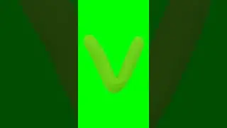 Green Screen Animated Letter V #greenscreen #letterv #shorts