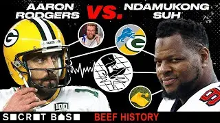 Aaron Rodgers beef with Ndamukong Suh had cold feet, hard hits, and took a decade to play out