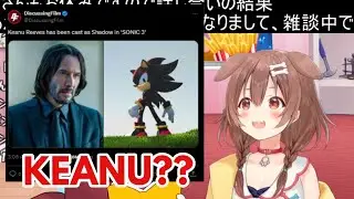 Korone's Reaction After Finding Out Keanu Reeves Is Shadow