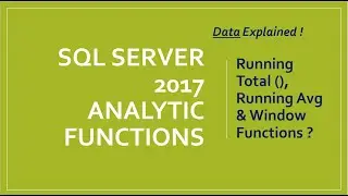 Running Total, Rolling Average, First & Last (Value) using SQL window Functions.#sqlwindow functions