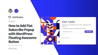 How to Add Flat Subscribe Popup with WordPress Floating Awesome Button