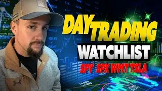 Day Trading Watchlist - SPY SPX WMT TSLA