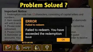How To Solve Failed To Redeem You Have Exceeded The Redemption Limit Problem|Error Failed to redeem