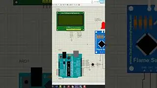 Flame Sensor with Arduino in Proteus Simulation