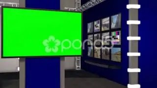 News Studio - Virtual Studio - Green Screen