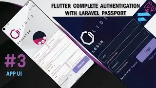 FLUTTER FULL API AUTHENTICATION PART: #3 FLUTTER UI