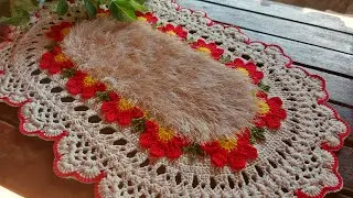 Tapete oval - coroa de Margaridas 🌸
