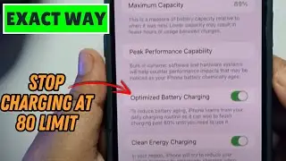 How to Fix iPhone Stop Charging at 80  Limit