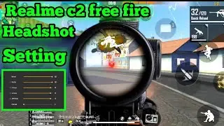 realme c2 free fire auto headshot setting || realme c2 free fire auto headshot tricks