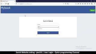 Social Website from scratch - Part 33 - User login | OOP PHP with MYSQL Database