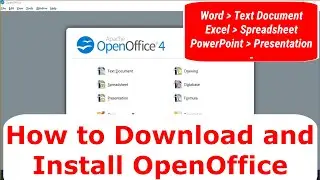 How to Download & Install OpenOffice | Free Office Suite