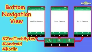 Bottom Navigation View Android Studio Kotlin 