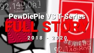 T-Series vs #PewDiePie: FULL STORY (769 Days #Timelapse)