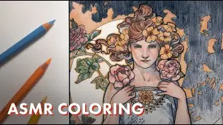 ASMR ART | Coloring with Pencils (Satisfying Sounds)