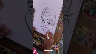 Capturing the mood in the personality of her caricature