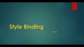 Style Binding in Angular