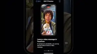 iOS17 Video Messages! Leave FaceTime video messages on iPhone #youtubeshorts #ios17
