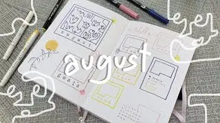 August Bullet Journal Setup 2021 // plan with me!