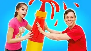 Смешные ЧЕЛЛЕНДЖИ - Попробуй Попади и Подушка Challenge! - Сборник видео шоу Вики и Феди