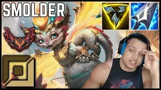 🐉 Tyler1 CAN I GET CHALLENGER BACK | Smolder ADC Full Gameplay | Season 14 ᴴᴰ