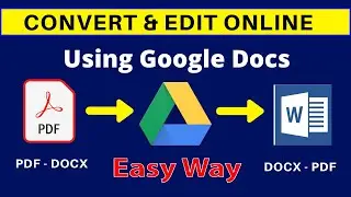 How to Convert Docx to Pdf or Word to PDF Online Using Google Docs Easily