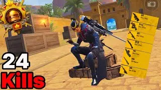 OMG🔥24 Kills BEST NEW SEASON CONQUEROR RANK GAMEPLAY❤️|PUBG Mobile generation 4,5,6 Air 4,5,6,7,8