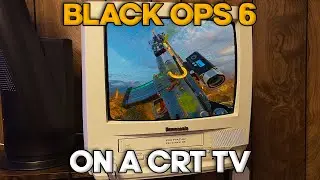 Call of Duty Black Ops 6 on a CRT TV