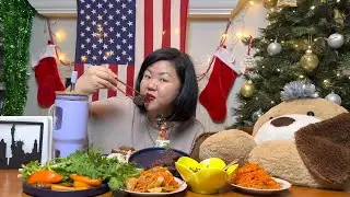 МУКБАНГ Полное РАЗОЧАРОВАНИЕ! Сундэ По КОРЕЙСКИ, Ребрышки Барбекю, МОРКОВКА и КАПУСТА По КОРЕЙСКИ!