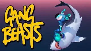 ЭПИЧНАЯ БИТВА С АКУЛОЙ В Gang Beasts!!! Путь война