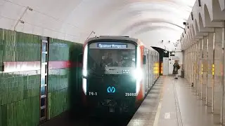 МЕТРОПОЕЗД БАЛТИЕЦ 81-725.1/726.1/727.1 в метро Спб