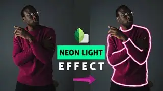 Snapseed neon glowing line effect | snapseed photo editing Tutorial | creative neon light