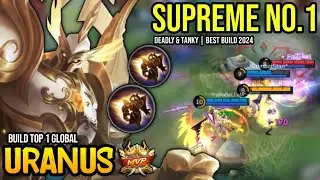 URANUS BEST BUILD 2024 | BUILD TOP GLOBAL URANUS GAMEPLAY | MOBILE LEGENDS✓