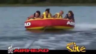 Airhead Mega Slice Towable Four Man Inflatable Tube - iboats.com