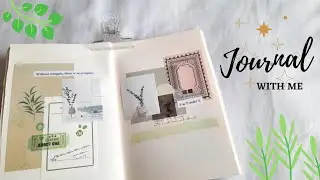 Journal with me ✍ Pastel Green theme 🍃 (a tiktok-like video)