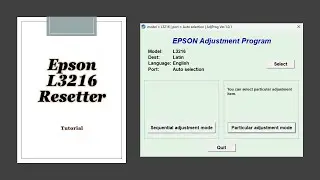 How to Reset Epson L3216 with Resetter