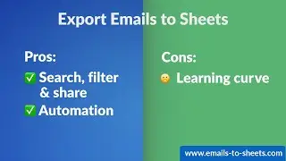 Export emails to Google Sheets