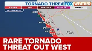 Tornado Risk Along California Coast Amid Atmospheric River