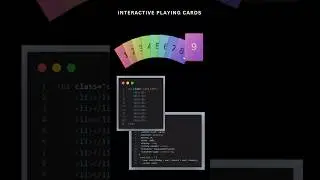 HTML & CSS Interactive Playing Cards 🃏✨ #shorts  #coding