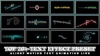 Top 20 text animation presets link alight motion | alight motion preset link