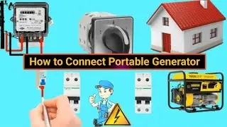 How to Connect Portable Generator at Home | Generator for Home | Single phase Generator Connection