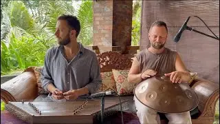 Relaxing Instrumental Music. Handpan and Santoor Improvisation. Live Performance. Dmitry Soul.